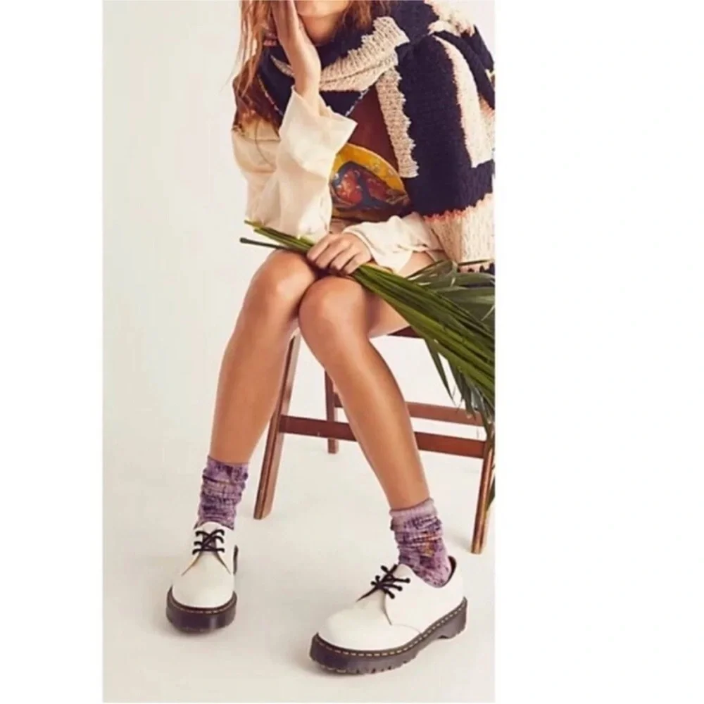 Dr. Martens 1461 Quad Smooth Leather Platform Oxford